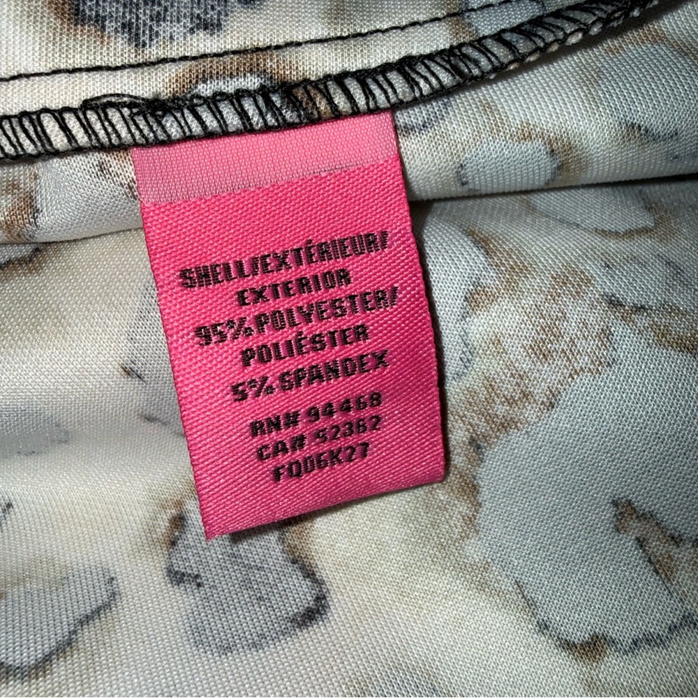 Betsey Johnson Cream Leopard Print Ruffle-Hem Mini Dress - Picture 10 of 10